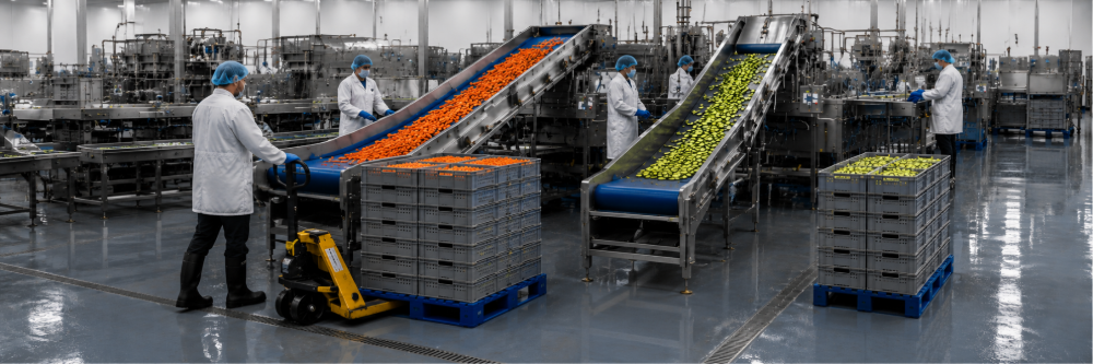 BACS EN PLASTIQUE ALIMENTAIRE ET INDUSTRIEL : comment choisir les bons modèles pour éviter les coûts cachés, les audits difficiles et les ralentissements de production